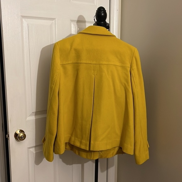 💛 Lands' End Sunshine Yellow Wool Jacket – Be Bold, Be Cozy! 💛 - Picture 2 of 3